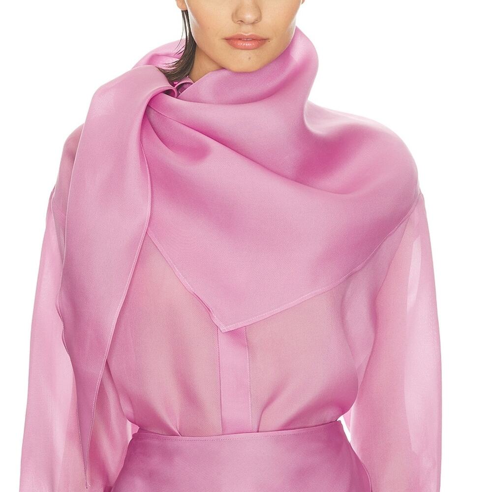 Helsa Sheer Lilac Gazar Scarf NWT